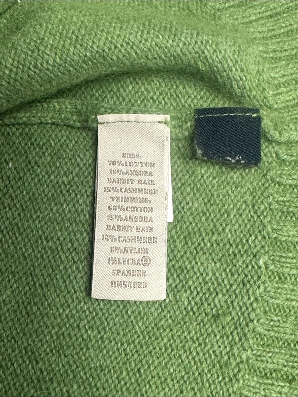 Banana Republic Bright Green V-Neck Sweater with Elbow Patches